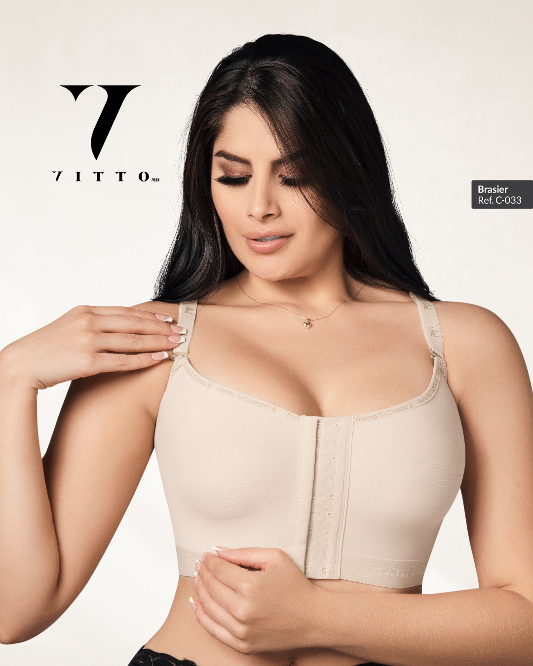 Bra With Girdle - Shaping Girdle- Fronts Snaps